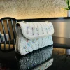 Luxury Striped Pearl Designer Beading Rhinestone Shiny Party Clutch Purses Bags - Image 8