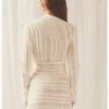 Patchwork Round Neck Long Sleeve Close-Fitting Streetwear Short Dress - Image 10
