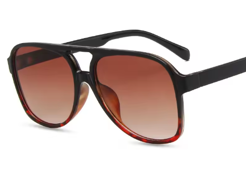 Retro Acrylic Brand Big Plastic Frame Square Glasses Vintage Oversized Sunglasses - Image 12