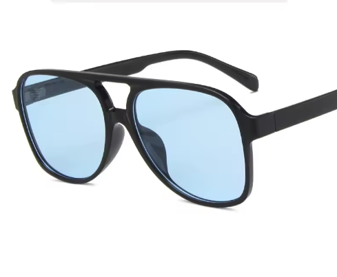 Retro Acrylic Brand Big Plastic Frame Square Glasses Vintage Oversized Sunglasses - Image 11