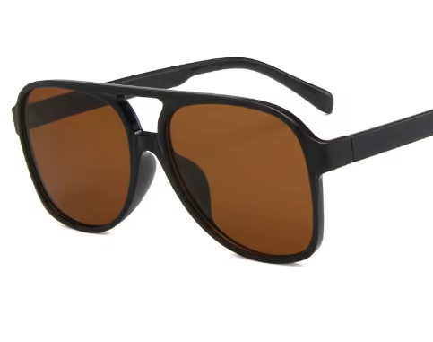 Retro Acrylic Brand Big Plastic Frame Square Glasses Vintage Oversized Sunglasses - Image 8