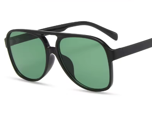 Retro Acrylic Brand Big Plastic Frame Square Glasses Vintage Oversized Sunglasses - Image 5