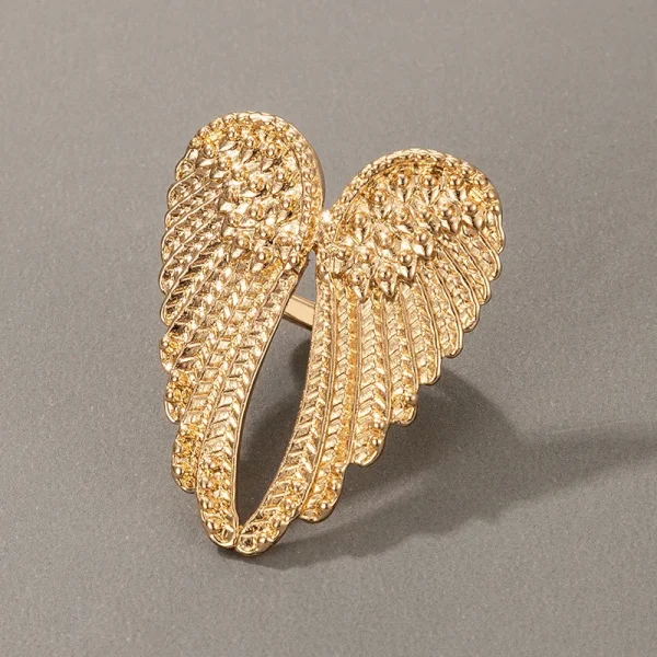 Retro Angel Wings Large Vintage Punk Gothic Rock Hiphop Accessories Designer Ring - Image 6