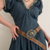 Retro Europe And The Wind Ethnic Print Leather Belt Personality Decoration With Jeans Belt - Image 10