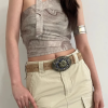 Retro Europe And The Wind Ethnic Print Leather Belt Personality Decoration With Jeans Belt - Image 5