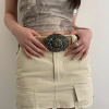 Retro Europe And The Wind Ethnic Print Leather Belt Personality Decoration With Jeans Belt - Image 8