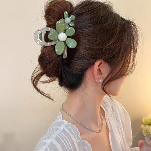 Casual Shark Clip Multiple Flower Designs Height Hairstyles Fixed Sweet Cute Hair Clip - Image 3
