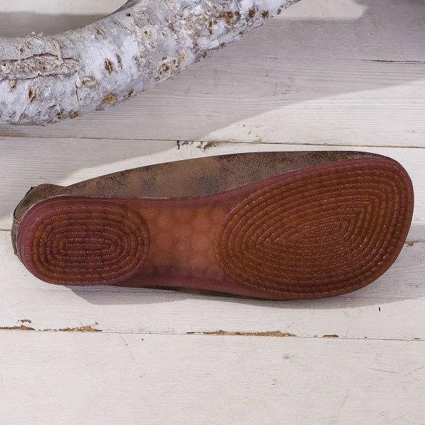 Soft And Comfortable Round Toe Walking Light Non-slip Leather Loafers - Image 20