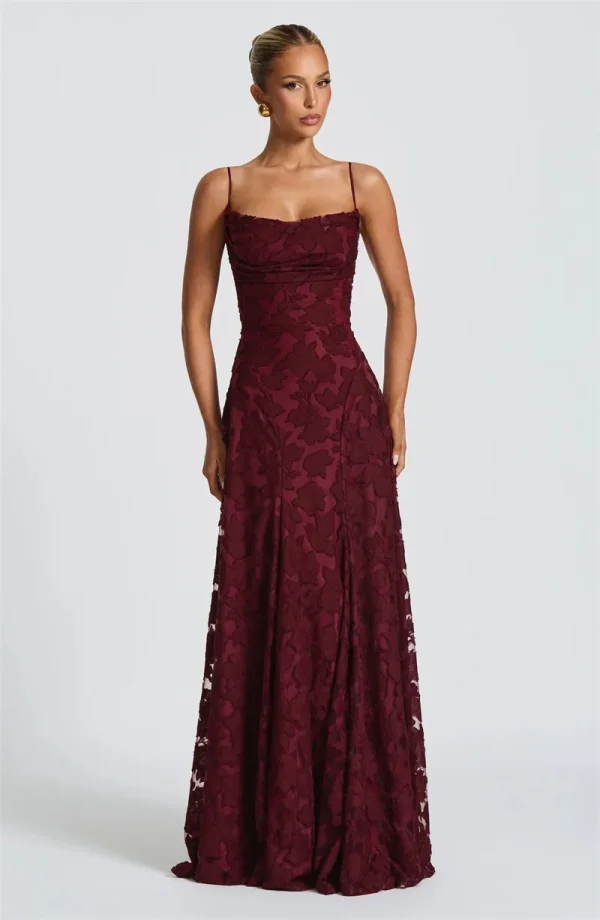 Spaghetti Strap Backless Off-shoulder Sleeveless Lace-up Evening Club Party Dress - Image 8