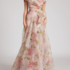 Spliced Appliques Slimming Slash Neck Short Sleeve High Waist Temperament Dresses - Image 2