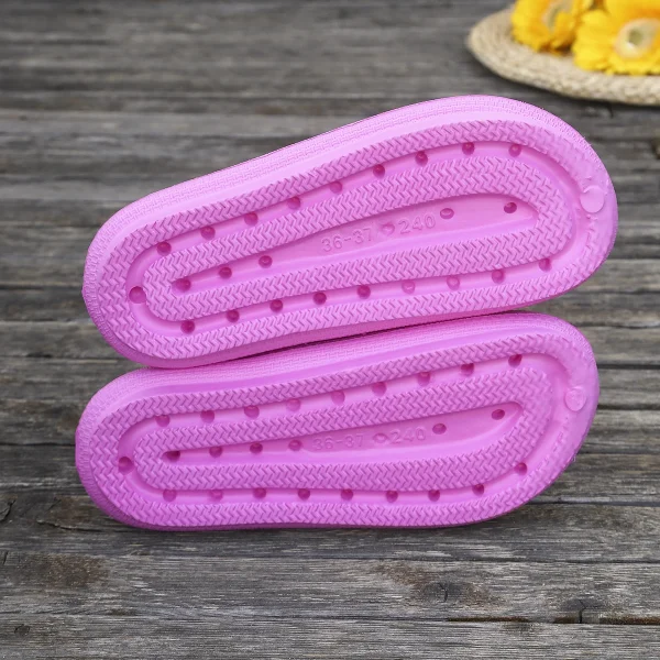 Sweet Versatile Pearl Butterfly Party Beach Style Flip Flops Flat Heel Slippers - Image 9