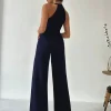 Unique Design Decorative Patchwork Flowers One-piece Jumpsuit - Image 3