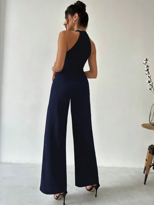 Unique Design Decorative Patchwork Flowers One-piece Jumpsuit - Image 3
