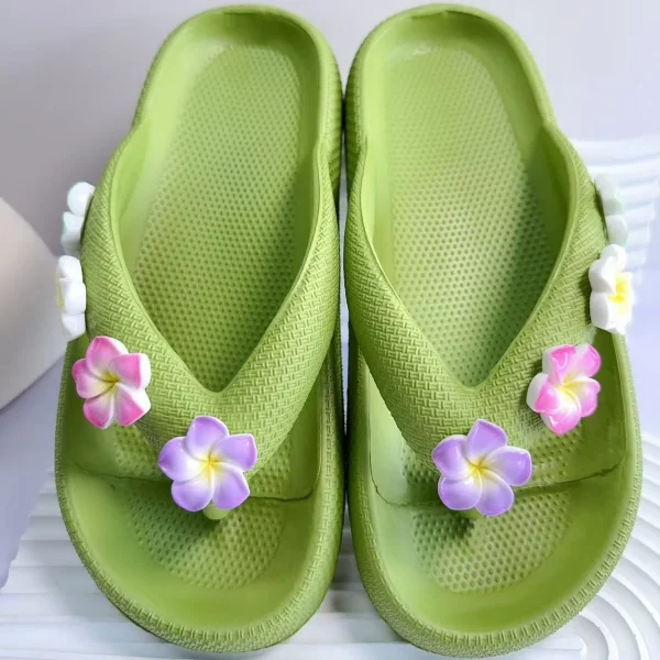 Versatile Soft Colorful Egg Flower Beach Style Outdoor Flip-Flops Slippers - Image 14