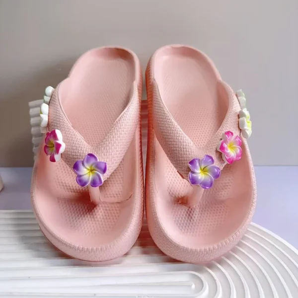 Versatile Soft Colorful Egg Flower Beach Style Outdoor Flip-Flops Slippers - Image 19