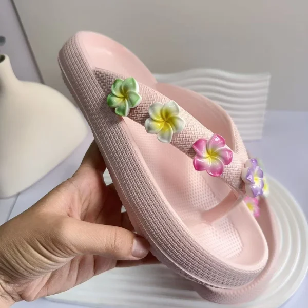 Versatile Soft Colorful Egg Flower Beach Style Outdoor Flip-Flops Slippers - Image 17