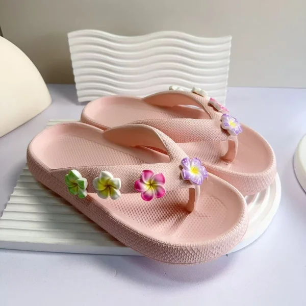 Versatile Soft Colorful Egg Flower Beach Style Outdoor Flip-Flops Slippers - Image 18