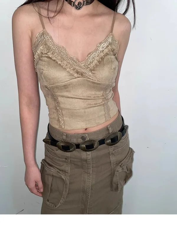 Vintage Shell Pattern Leather Versatile Western Belt - Image 6