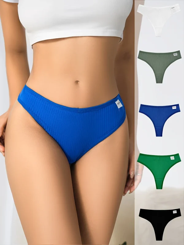 simple and sporty pure cotton school-style t-shaped Five 5-pieces underwear