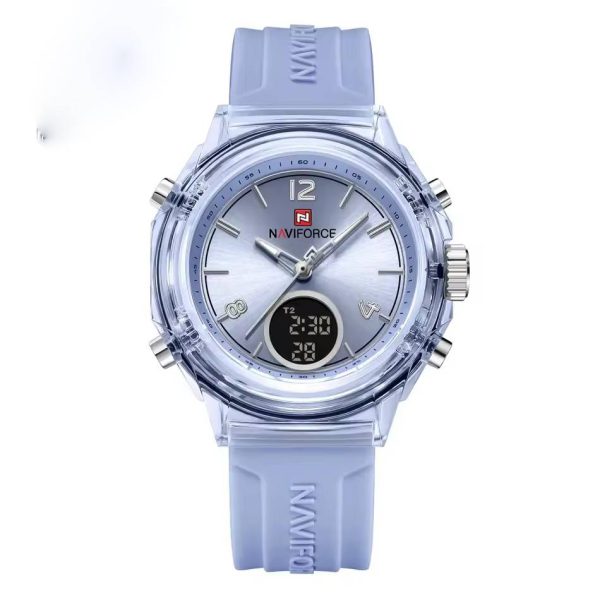 Casual Dual Time Display Rubber Digital Clock Outdoor Sports Waterproof Quartz Wristwatches - Image 7