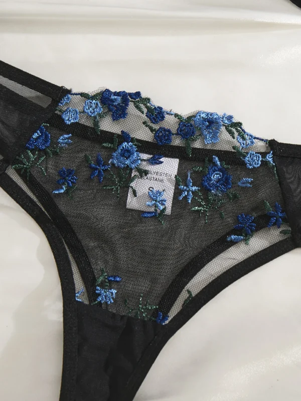 Casual Embroidered Stamen Semi Transparent Heart-Shaped Design Suitable - Image 5
