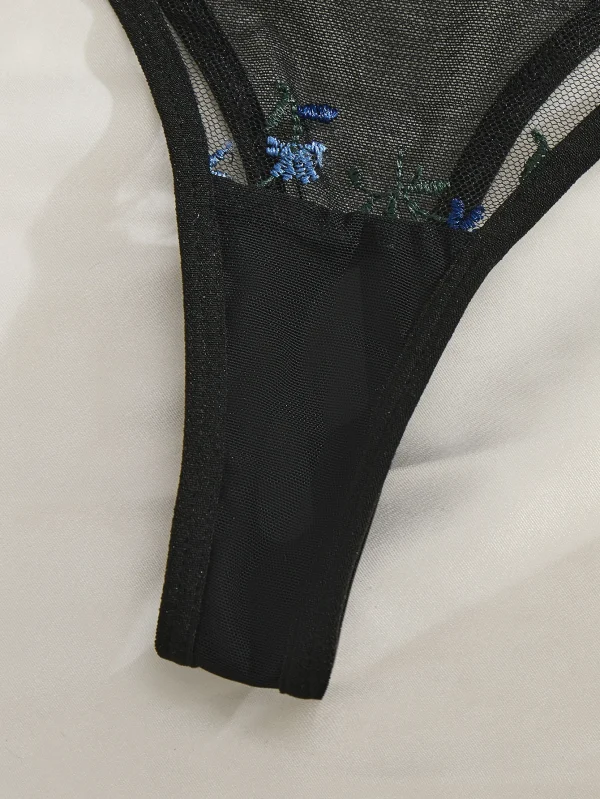 Casual Embroidered Stamen Semi Transparent Heart-Shaped Design Suitable - Image 6