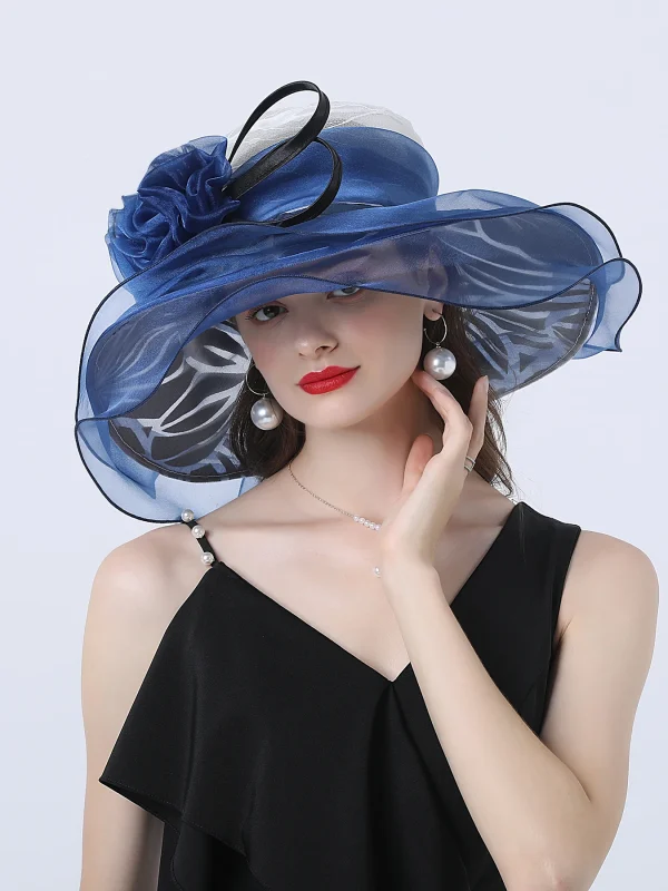 Casual Floral Travel Sun Protection Foldable Wide Brim Beach Sun Hat