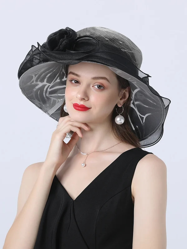 Casual Floral Travel Sun Protection Foldable Wide Brim Beach Sun Hat - Image 6