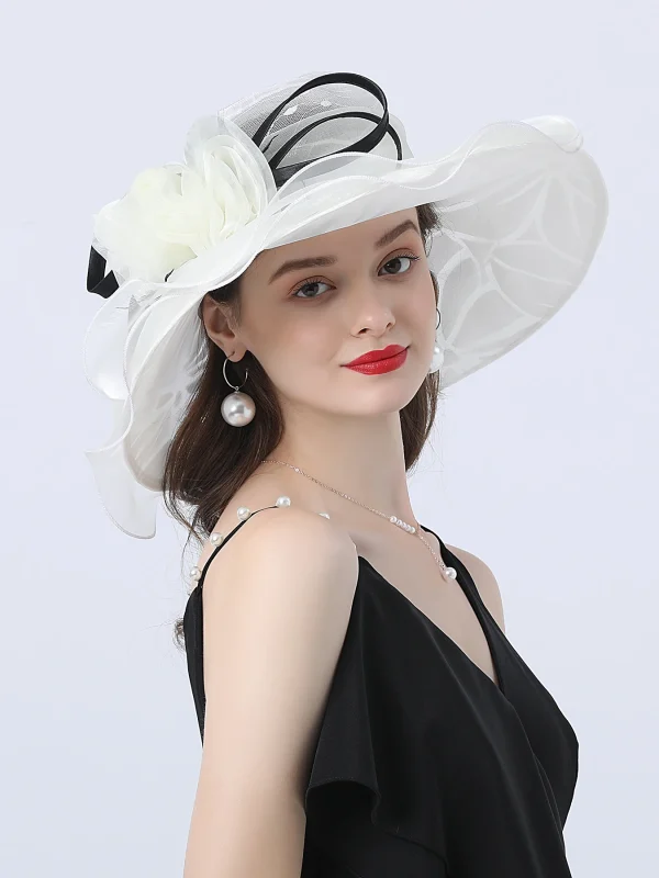 Casual Floral Travel Sun Protection Foldable Wide Brim Beach Sun Hat - Image 8