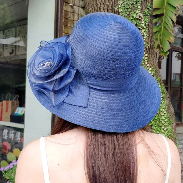 Casual Flower Breathable Basin Sun Protection Sunscreen Beach Flanging Bucket Hat - Image 2