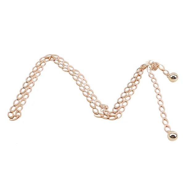 Casual Geometric Metal Chain High Waist All-Match Dress Belts - Image 4