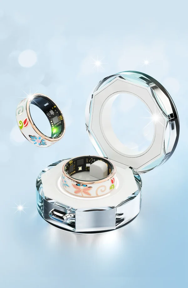 Elegant Sleep Monitoring Blood Oxygen Measurement Blood Pressure Multi-sports Modes Enamels Craftsmanship Smart Ring - Image 15