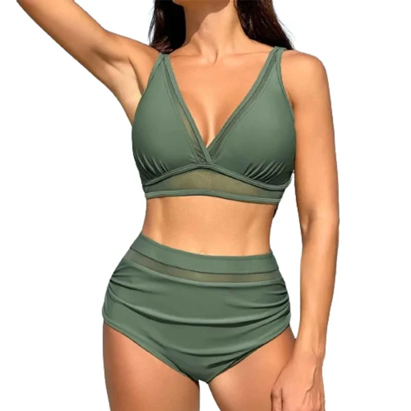 Casual Solid Bra Padded For Teenagers Biquinis Bikini Style Separate Tow-piece - Image 12