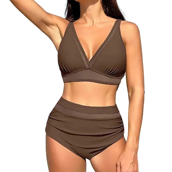 Casual Solid Bra Padded For Teenagers Biquinis Bikini Style Separate Tow-piece - Image 14
