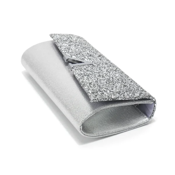 Casual V Design Metal Chain Glamorous Design Evening Envelope Shaped Sequins Handbags - Image 27