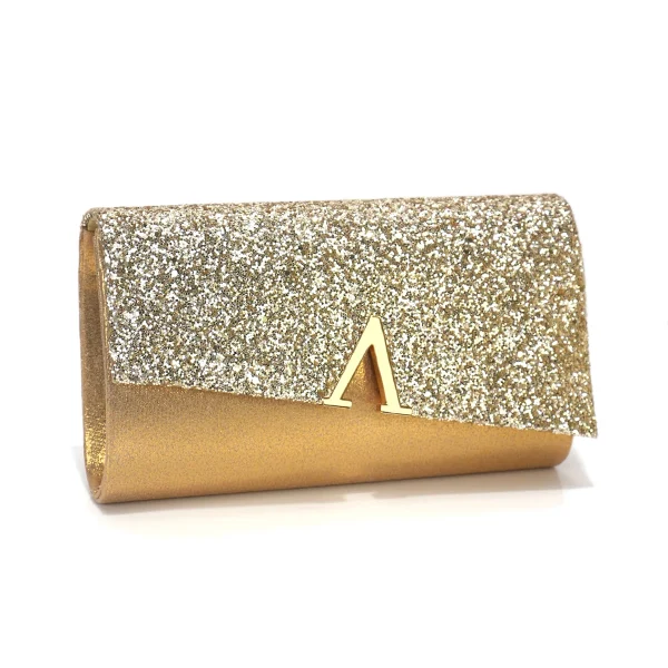 Casual V Design Metal Chain Glamorous Design Evening Envelope Shaped Sequins Handbags - Image 33