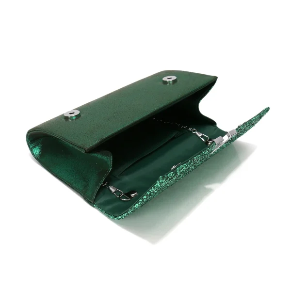 Casual V Design Metal Chain Glamorous Design Evening Envelope Shaped Sequins Handbags - Image 13