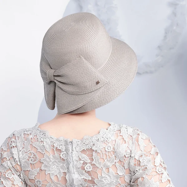 Casual Wide Brim UV Protection Foldable Beach With Bow Lightweight Breathable Outdoor Travel Straw Sun Hat - Image 7