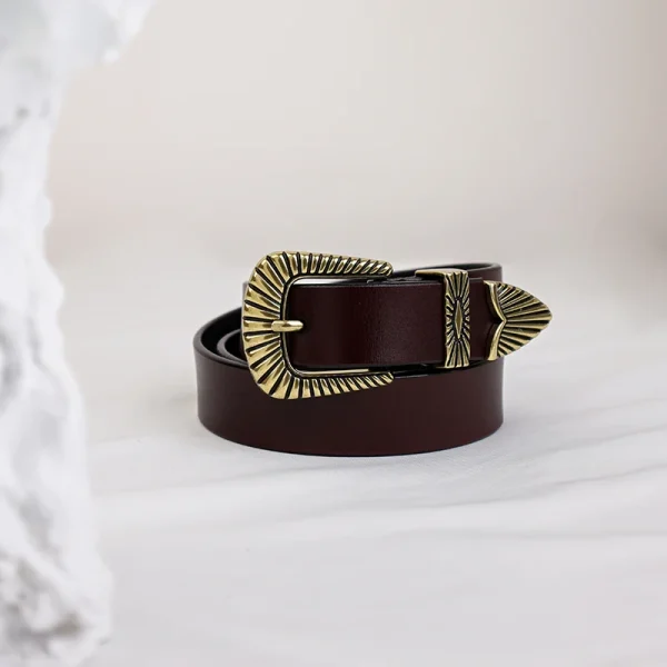Classic Genuine Leather Waistband Plus Size Pin Buckle Jeans Pants Dress Belts - Image 3
