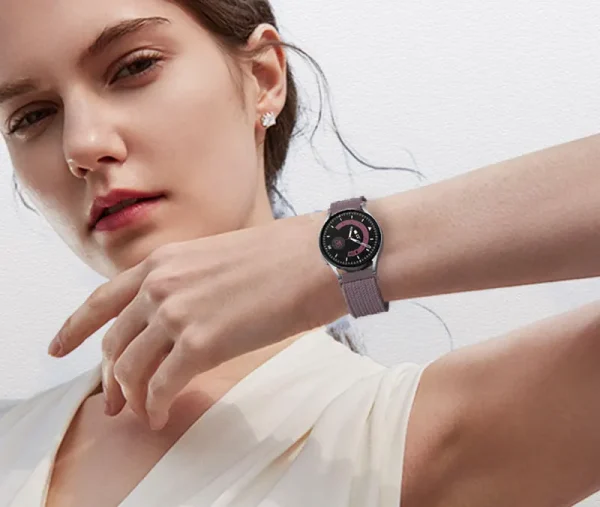 Classic Stainless Steel Elastic Bands Compatible with Samsung Galaxy Watch