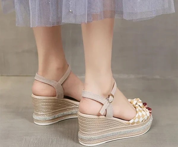 Comfortable Designer Open Toe Wedge With Platform Waterproof Sandals - Image 15