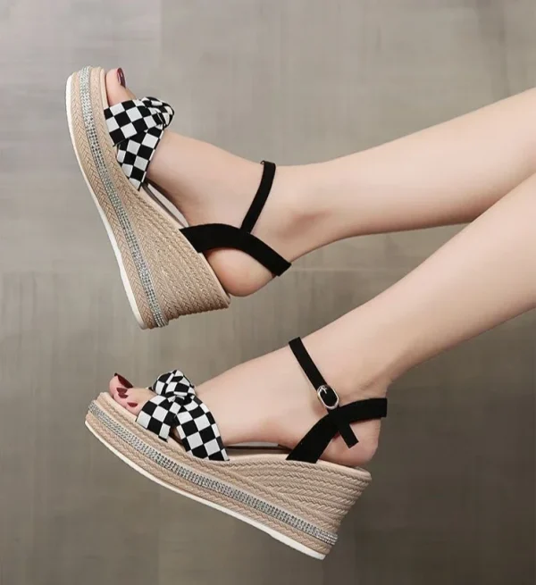 Comfortable Designer Open Toe Wedge With Platform Waterproof Sandals - Image 5