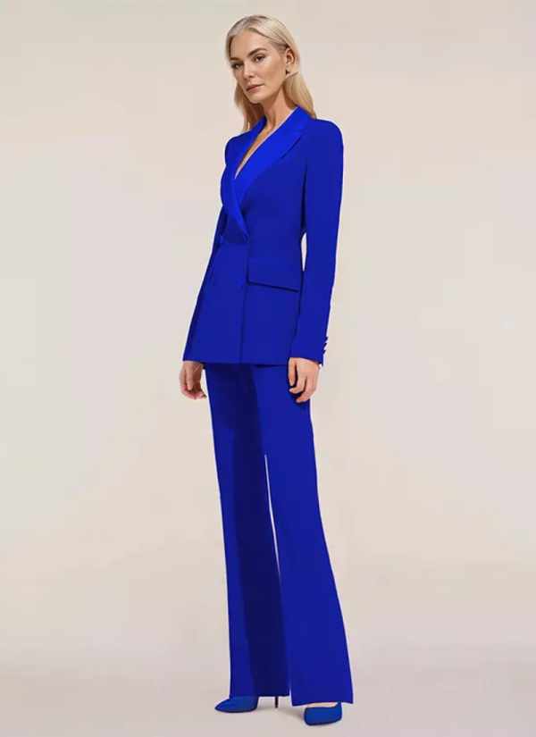 Designed Neckline Long Sleeves Two-piece Buttons Floor-Length Dresses - Image 5