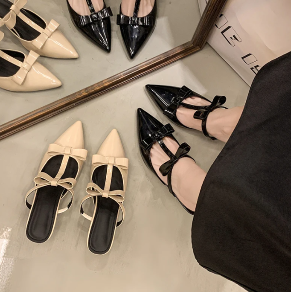 Elegant Butterfly-knot Party Cover Toe High Heels Sandal - Image 14