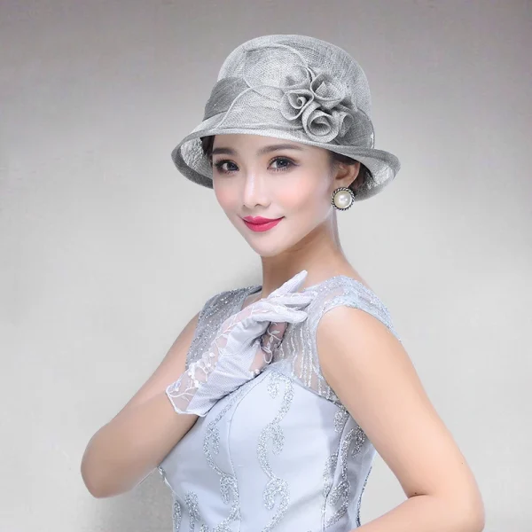 Elegant Church Kentucky Derby Cap Tea Party Dress Formal Occasion Millinery Fedora Hats - Image 2