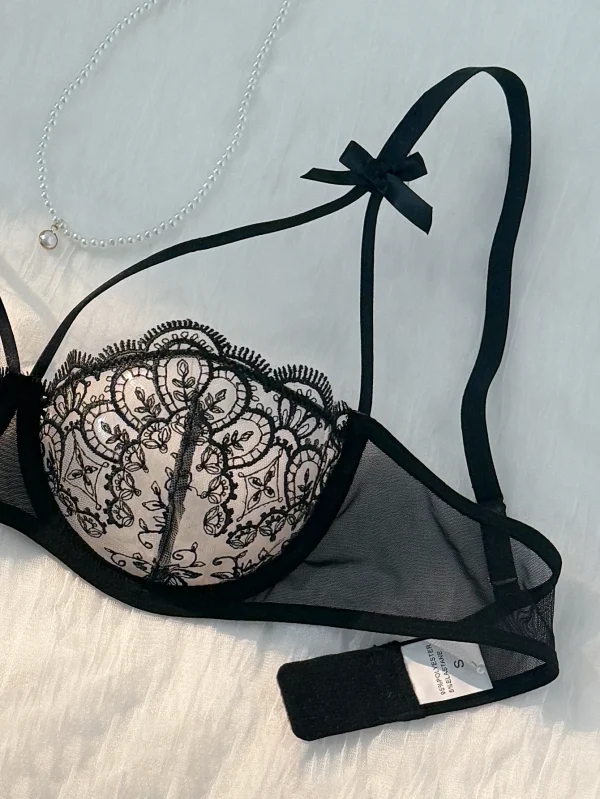 Elegant Comfortable Lightweight Bow Semi Transparent 2-Piece - Image 5