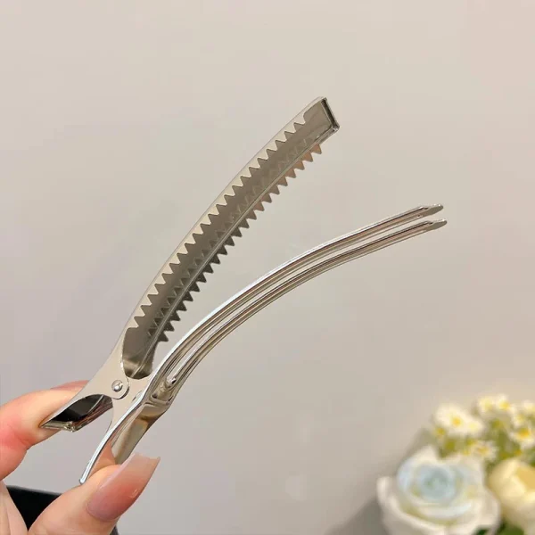 Elegant Geometric Barrettes Metal Bangs Duckbill Clip Ponytail Hair Clips Claws - Image 7