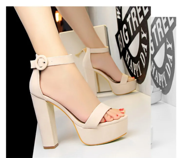 Elegant High Heels Pumps Super High Heel Banquet Platform Heeled Sandals - Image 10