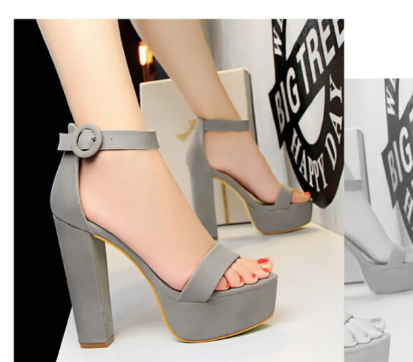Elegant High Heels Pumps Super High Heel Banquet Platform Heeled Sandals - Image 6