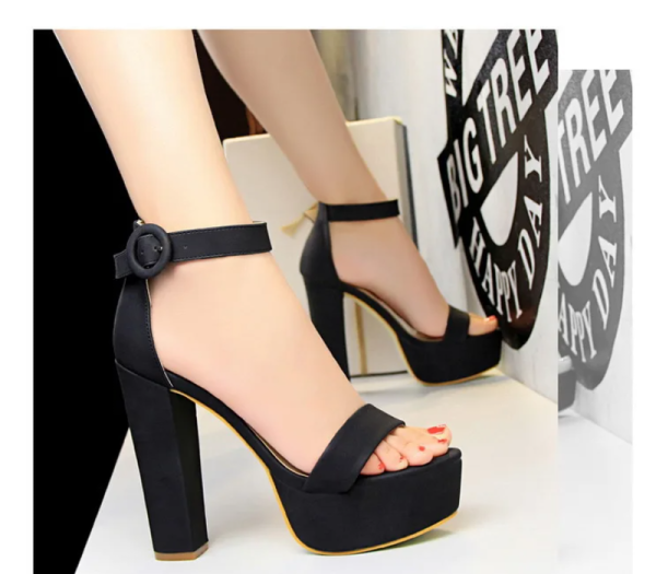 Elegant High Heels Pumps Super High Heel Banquet Platform Heeled Sandals - Image 2